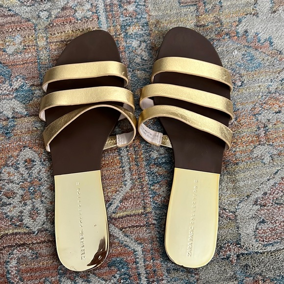Gold Zara Sandals